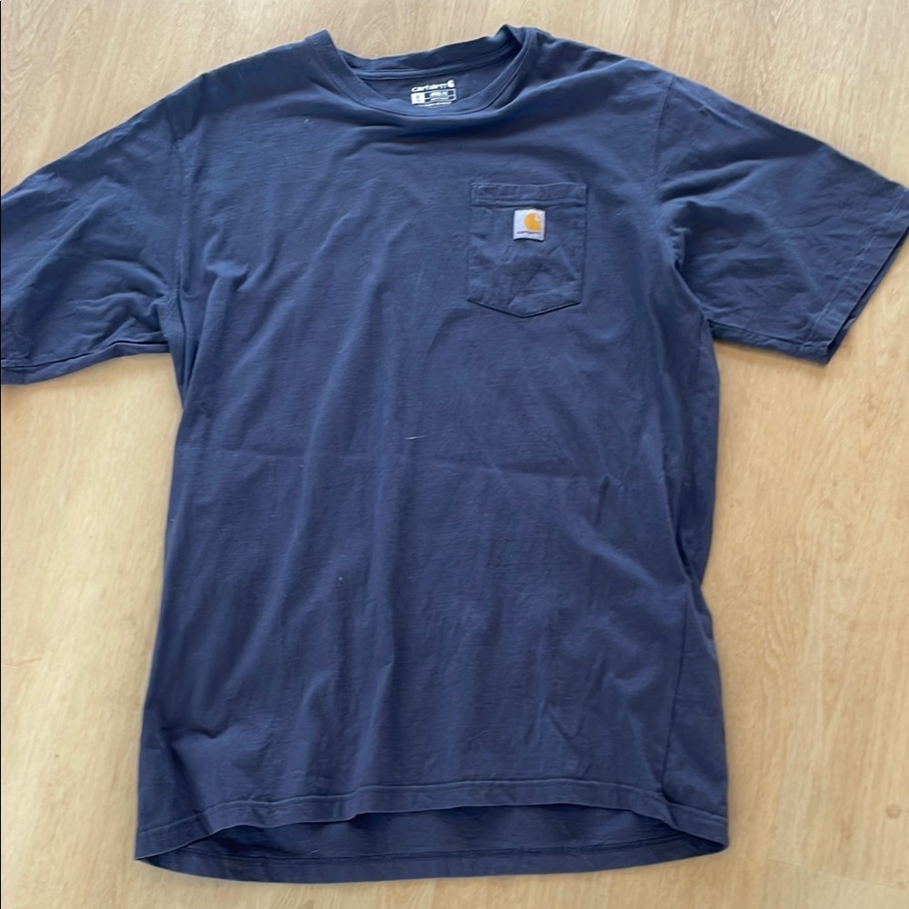 Carhartt Blue Short Sleeve Tee with Classic Crew Neck